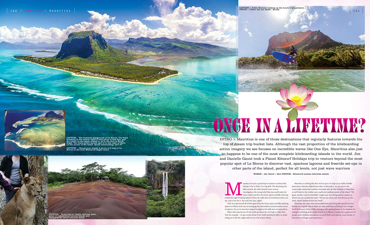 Kitesurfing guide to Mauritius in Kiteworld magazine issue 77