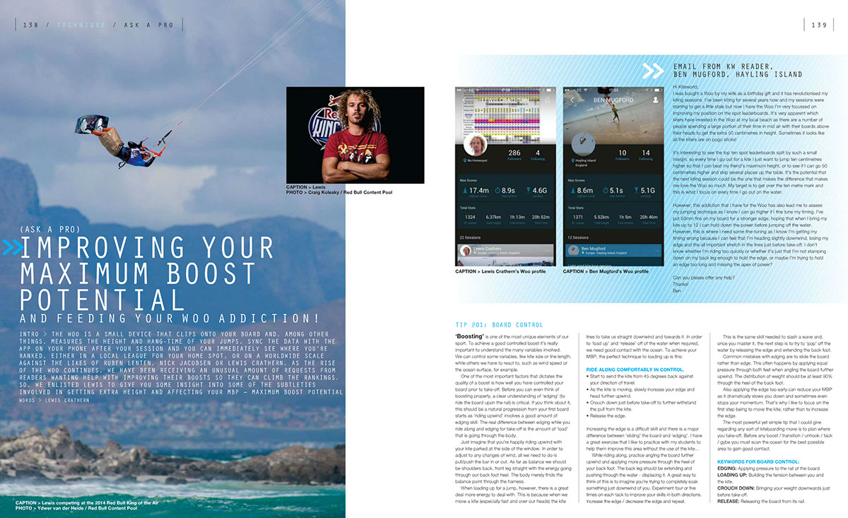 Improve your boost in Kiteworld kitesurfing magazine issue 77
