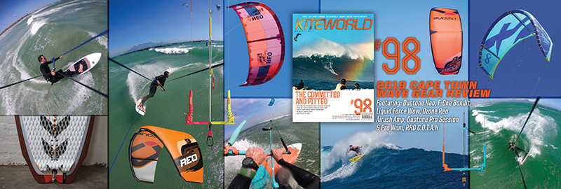 KW#98 Wave kite and board tests