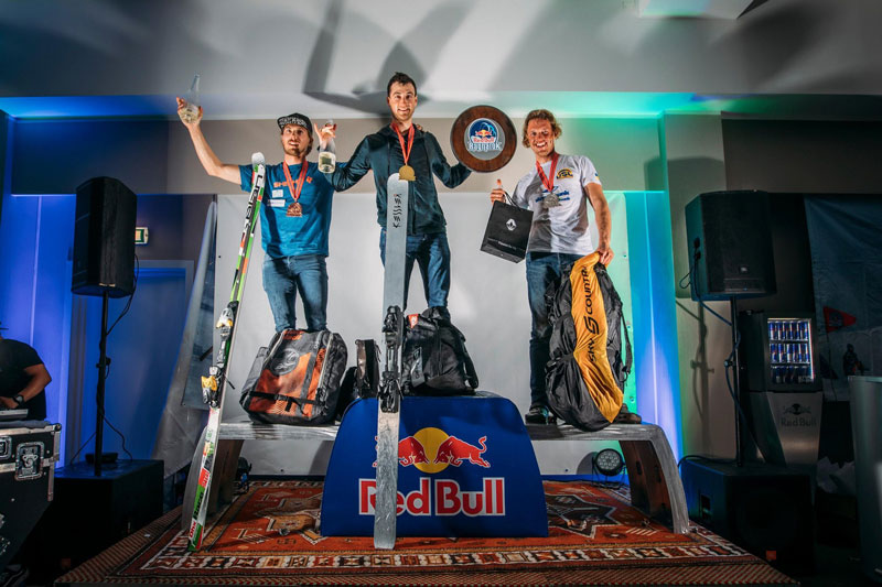 Red Bull Ragnarok mens ski podium 2019