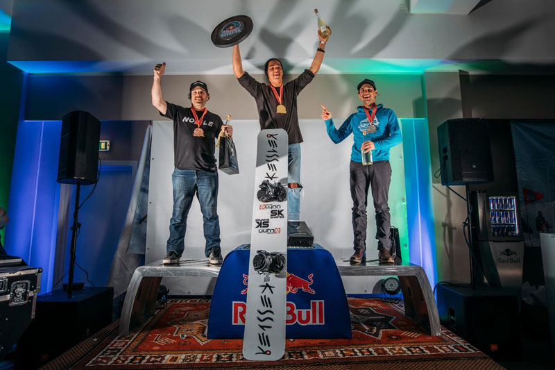 Red Bull Ragnarok mens snowboard podium 2019