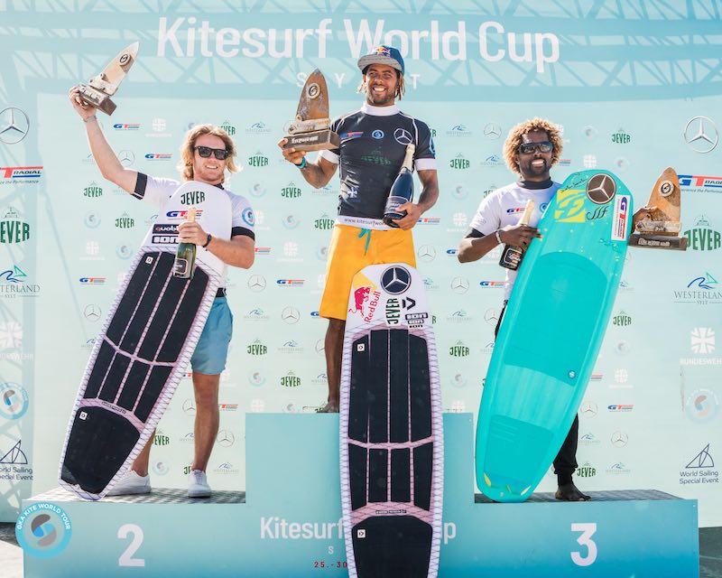 GKA Kite-Surf World Cup Sylt men's podium