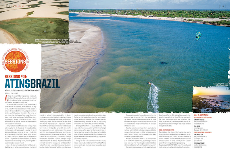 Kiteboarding in Atins in Brazil  - Kiteworld feature