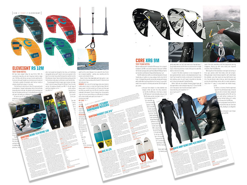 Kitesurfing tests Kiteworld issue 100
