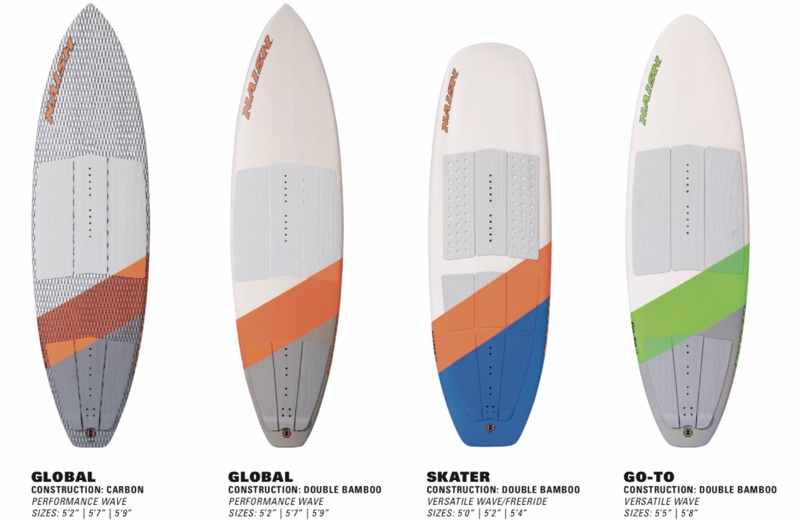 4 Naish surfboards