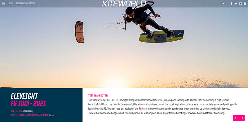 Eleveight FS 2021 9m kite review