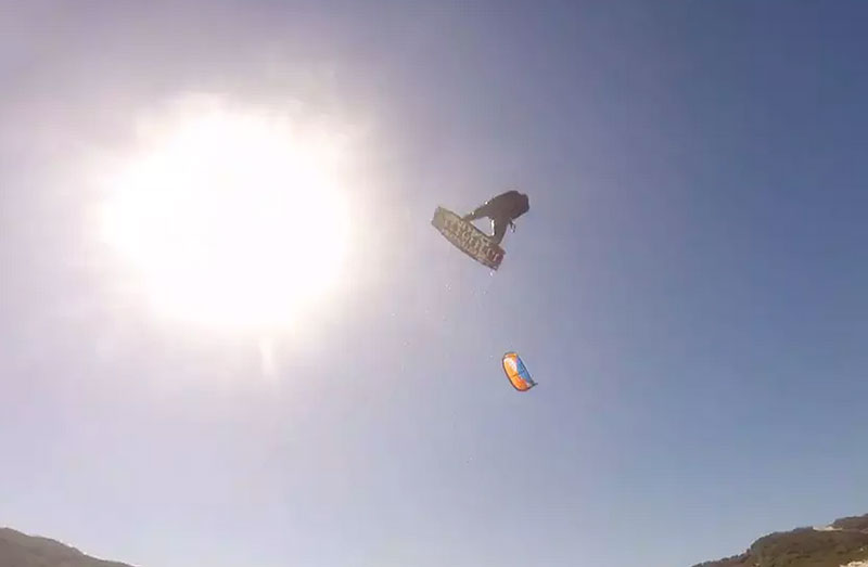 Ced's kite loop kitesurfing video, secret spot South Africa