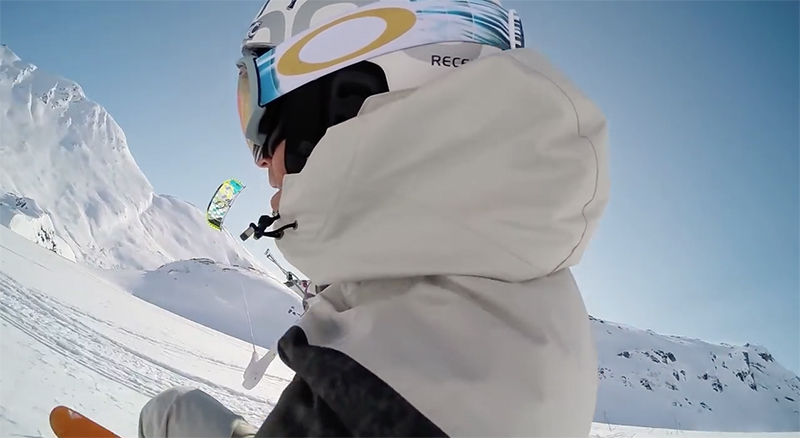 Damien LeRoy snowkiting Alaska