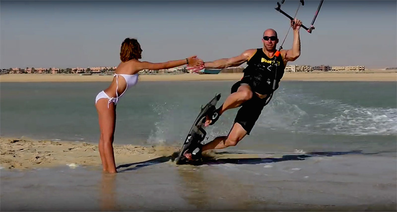 Toby Braeuer Ras Sudr Egypt kitesurfing videos Kiteworld Magazine