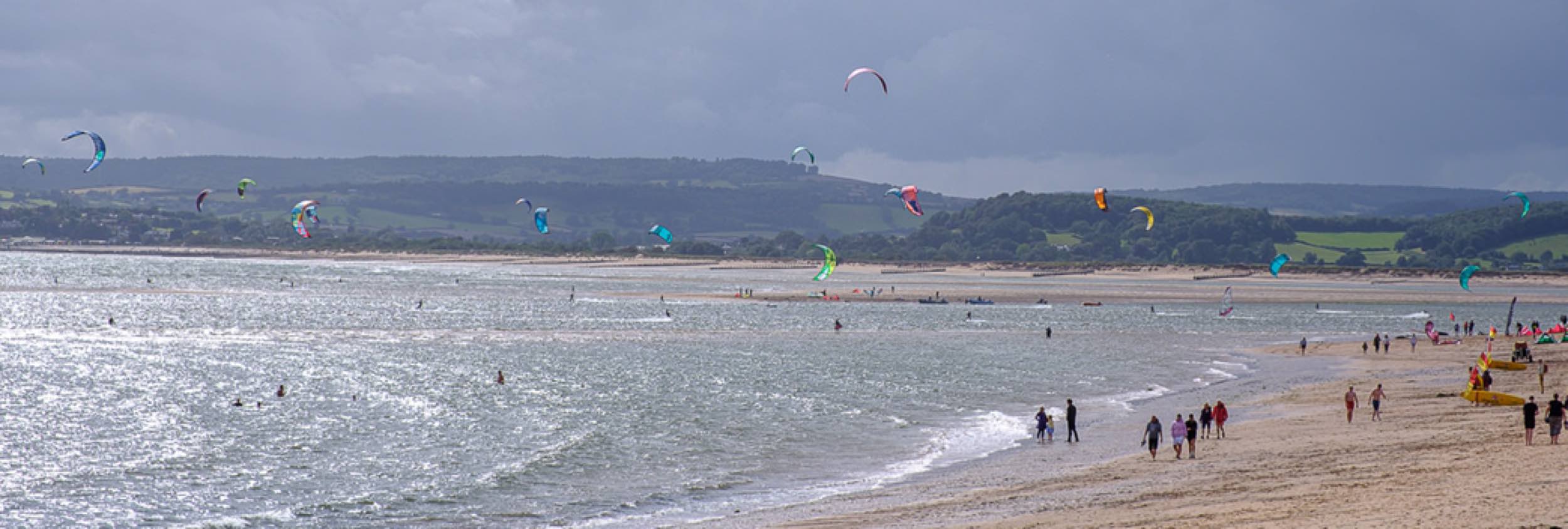 Kitesurfing in Exmouth, UK